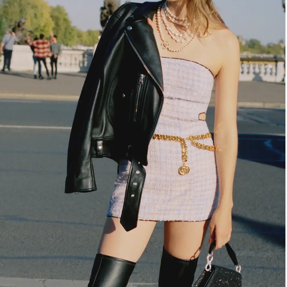 Tweed mini dress
